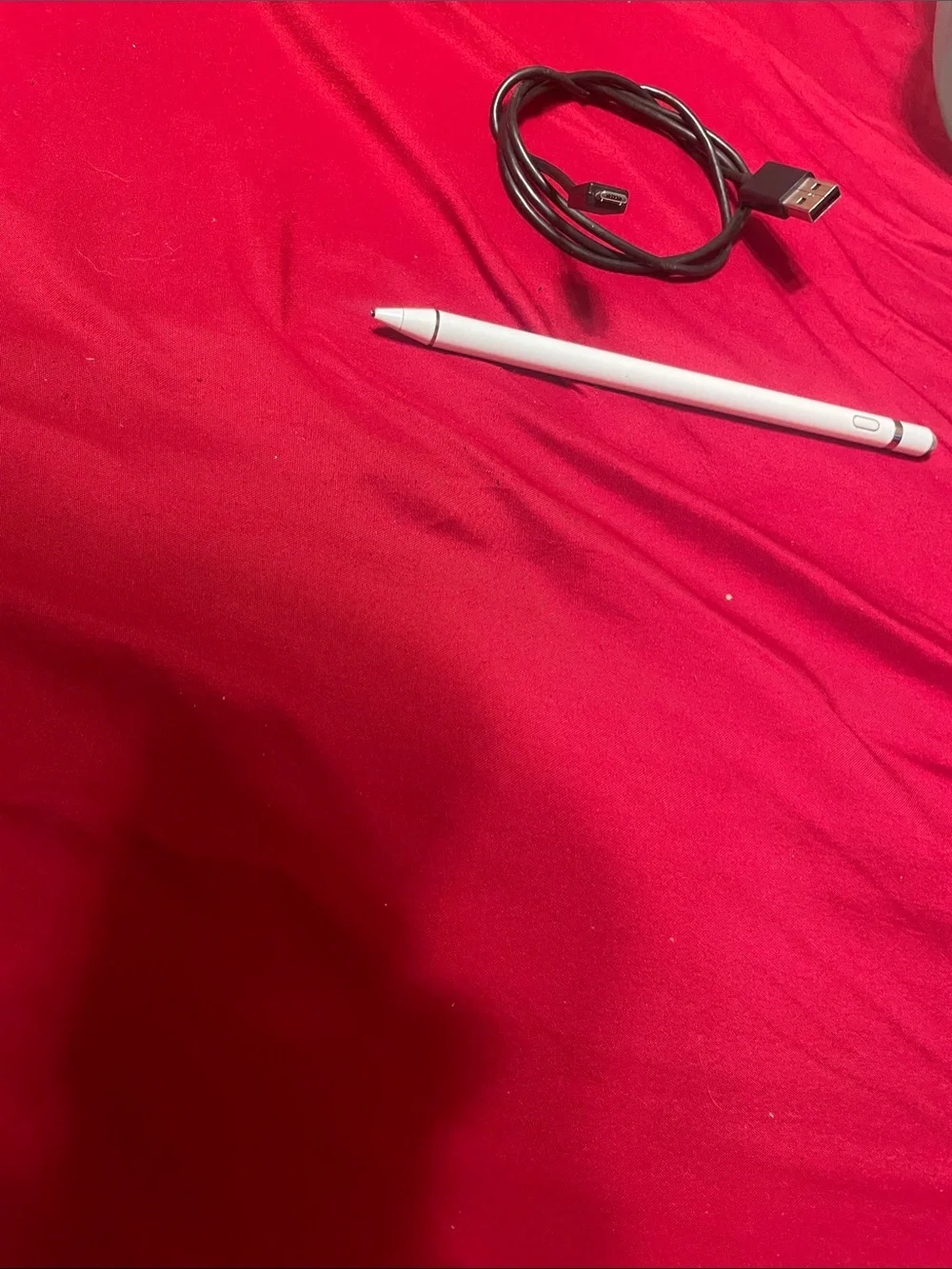 Apple White Stylus with Black USB Cable